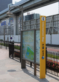 3区サインボード：イタリア公園前